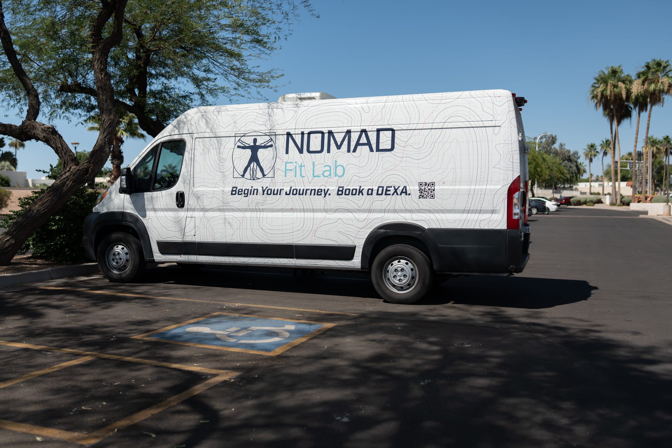 A Nomad Fit Lab mobile DEXA scan session